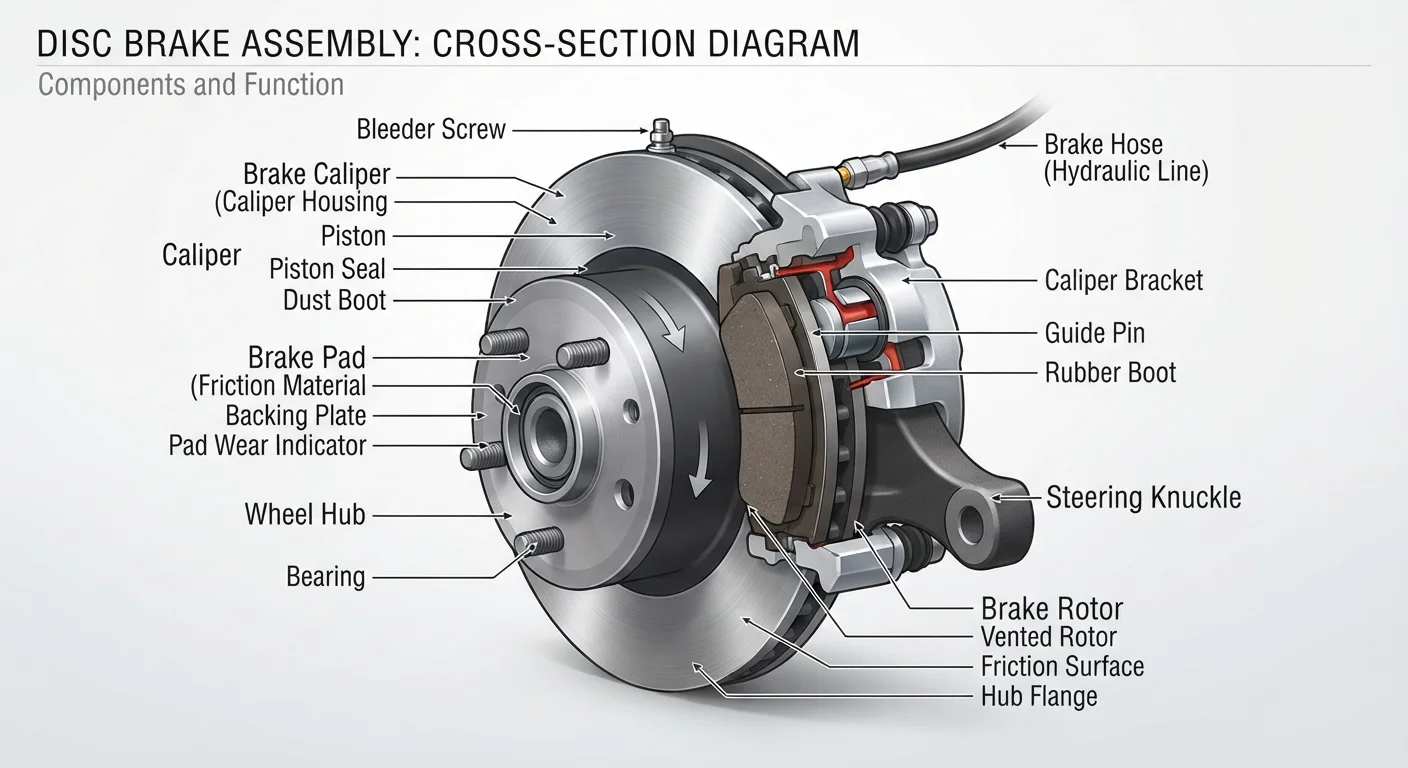 Brake Pads, Rotors, and Calipers: How Your Stopping System Works