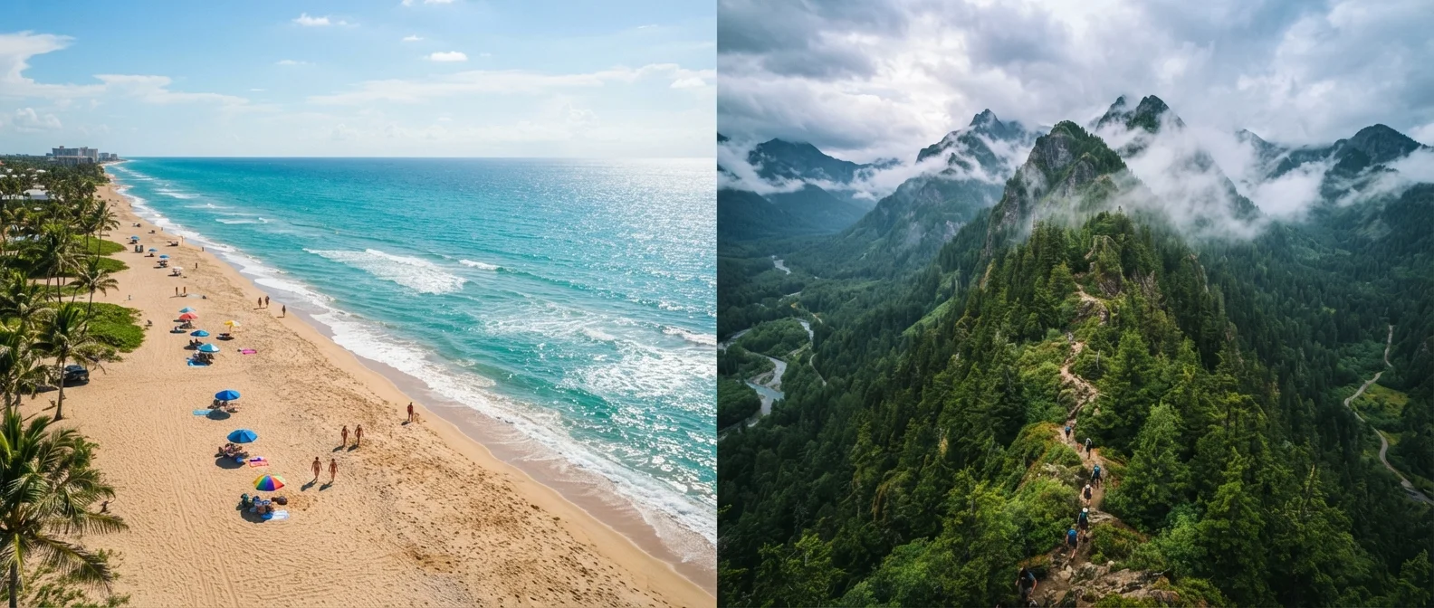 Coastal vs. Mountain Getaways: Choosing the Right American Escape for Your Travel Style