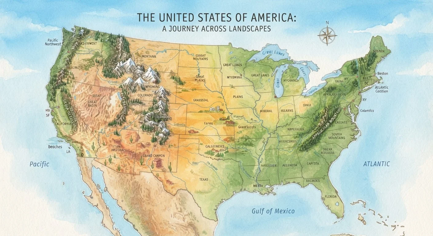 How to Read a US Travel Region: Understanding Climate Zones, Time Zones, and Entry Points