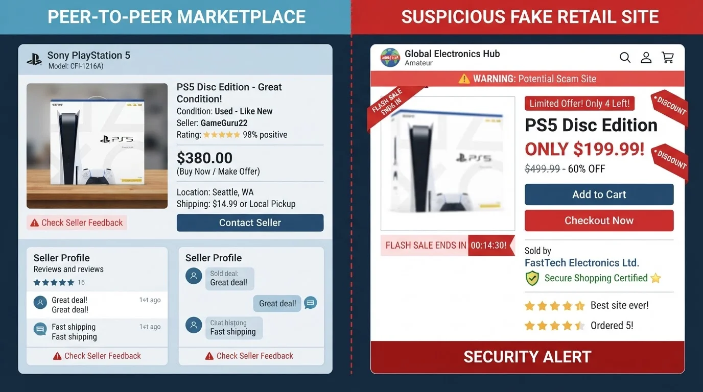 Marketplace Scams vs. Retail Website Fraud: Where the Risks Differ
