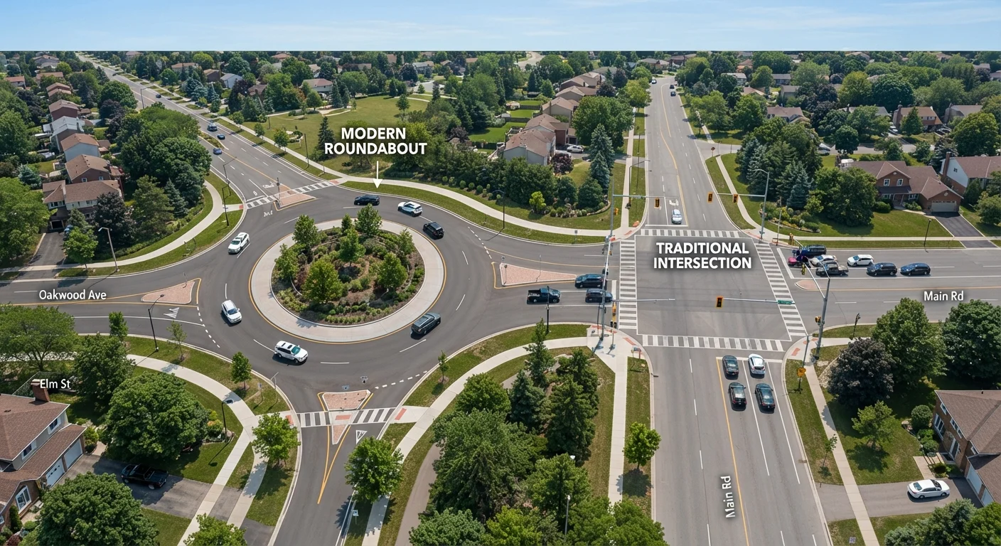 Roundabouts vs. Traditional Intersections: Who Wins on Safety?