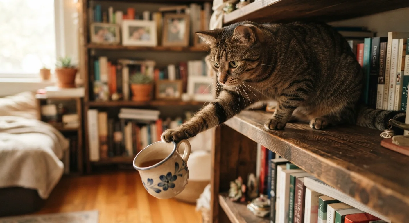 Why Your Cat Knocks Things Off Tables (And What It Actually Means)